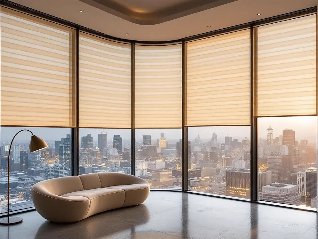 Blackout roller blinds Etobicoke — home theatre room