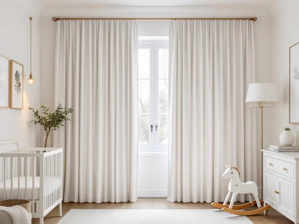 Sheer curtains commercial showroom — elegant light filter