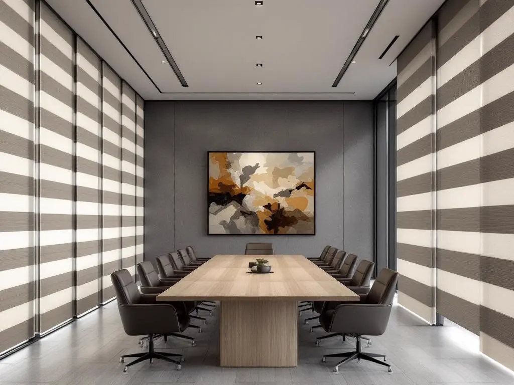 Custom drapes condo amenity room — Curtain Works GTA