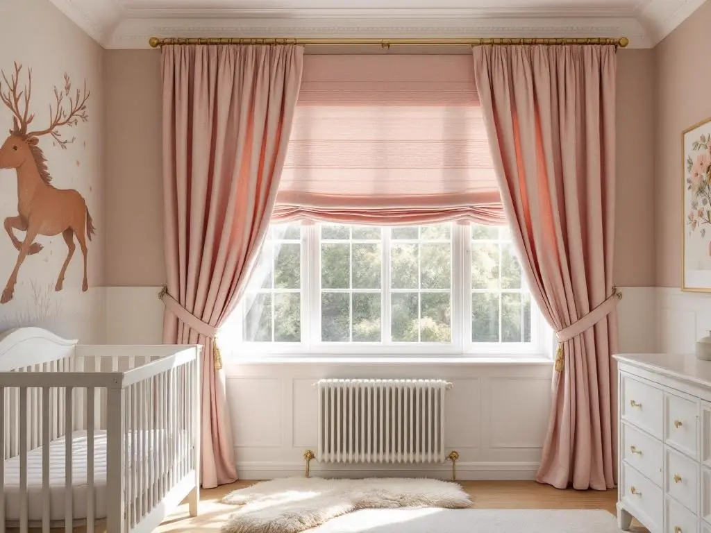 Velvet drapes boutique hotel — rich fabric window panels